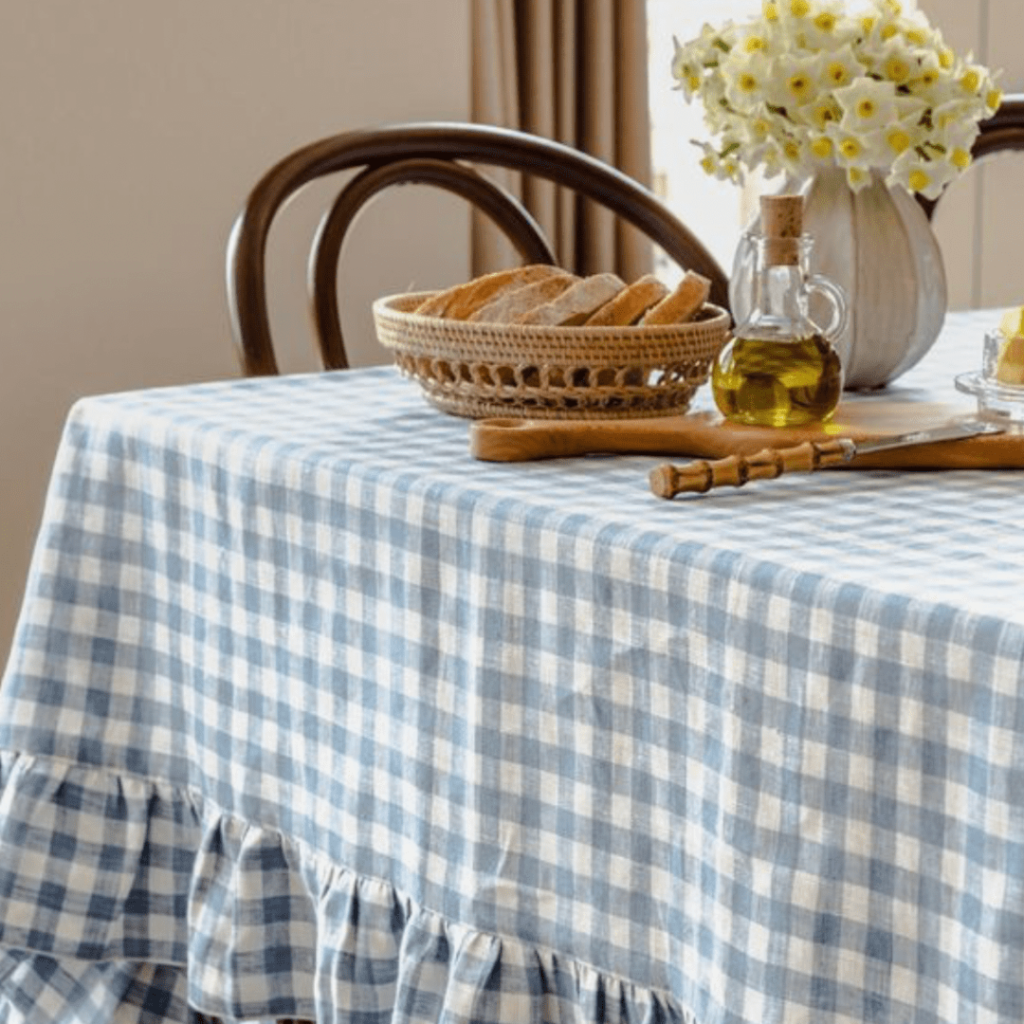 summer decor pastel tablecloth