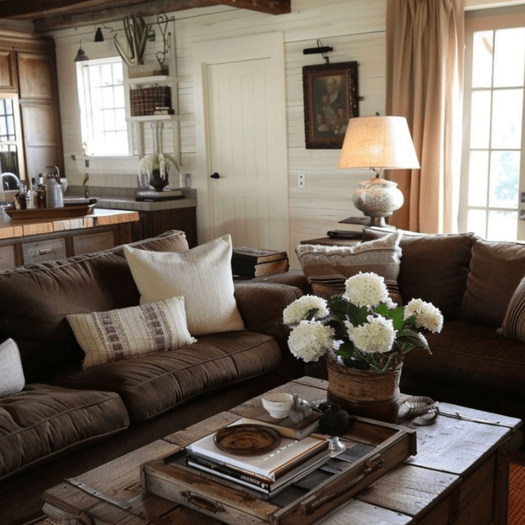 10 Beautiful and Cozy Farmhouse Living Room Ideas