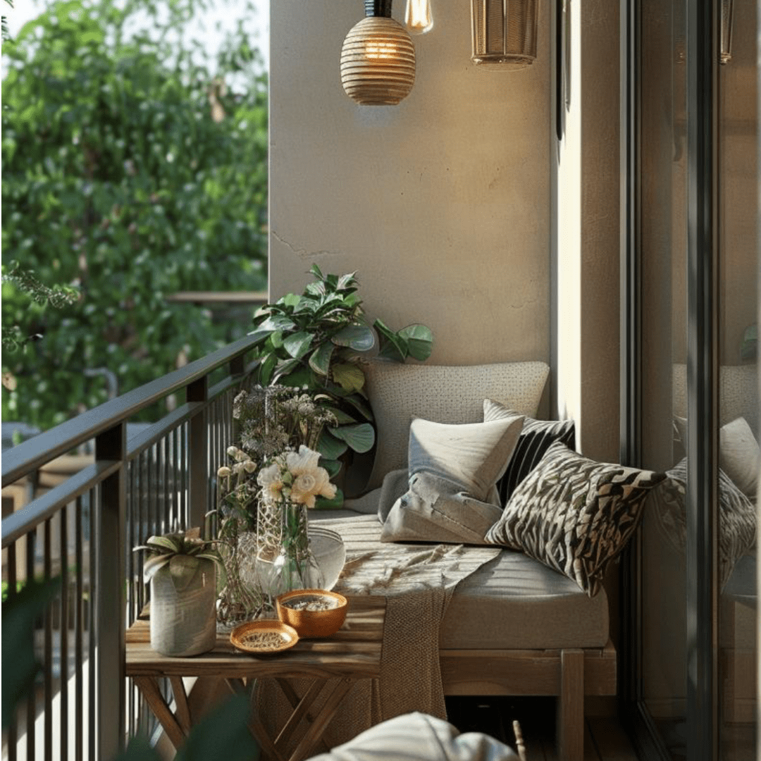 11 Amazing Small Apartment Balcony Ideas - Decorating A Small Apartment With Bananas As Seating