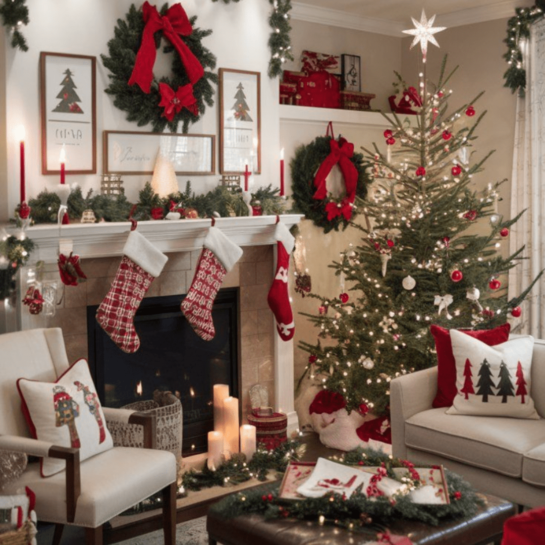 14 Beautiful Christmas Decor Ideas For Your Living Room