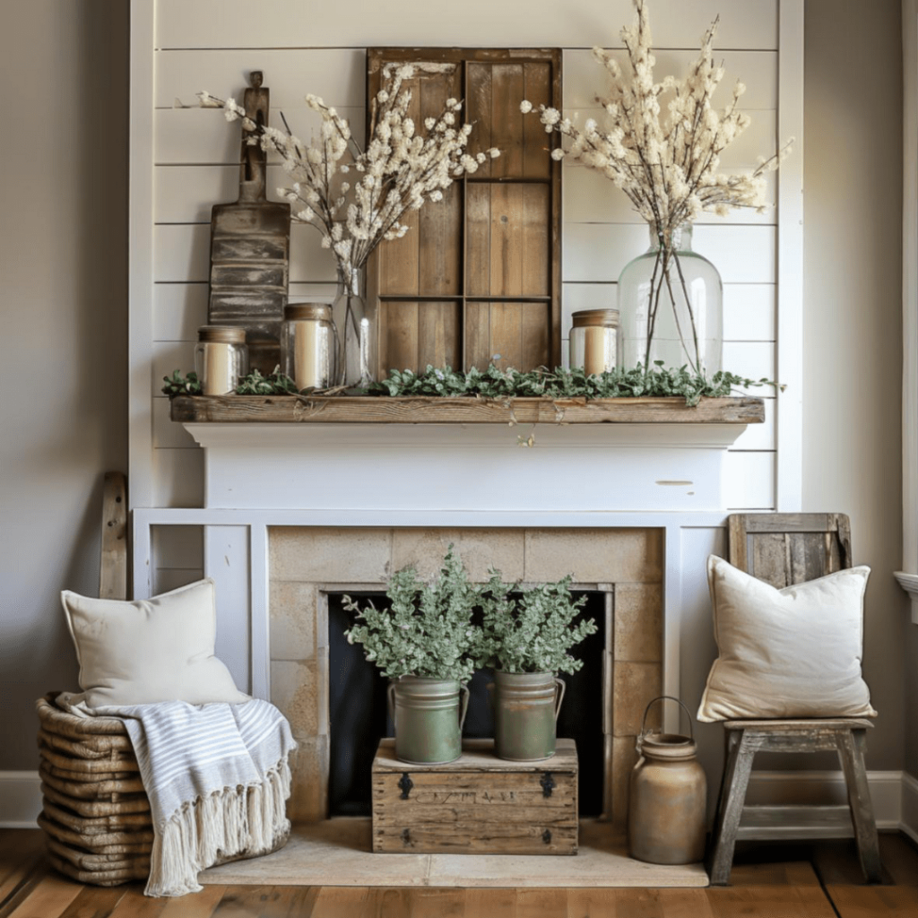 Spring Mantel Decorating Ideas